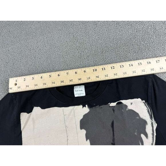 Paul Smith Escape Print Tee Shirt Men's S Black Crewneck Palm Tree Girl Graphic - Picture 5 of 8